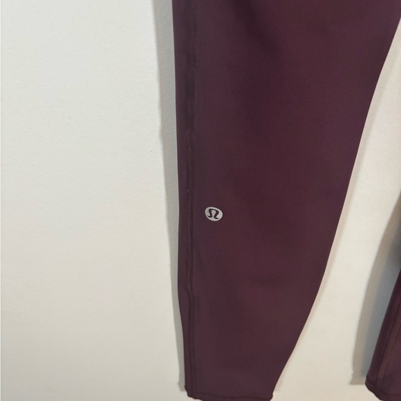 Lululemon Fast and Free High-Rise Tight 25” Nulux Maroon Size 6 with pockets - Picture 7 of 16